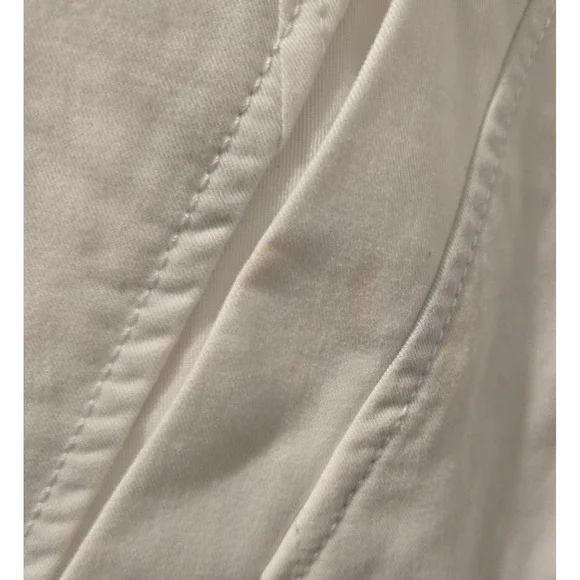 Old Navy double breasted Pea coat womens‎ sz XL 100% cotton white 3/4 sleeve NWT - Picture 6 of 6